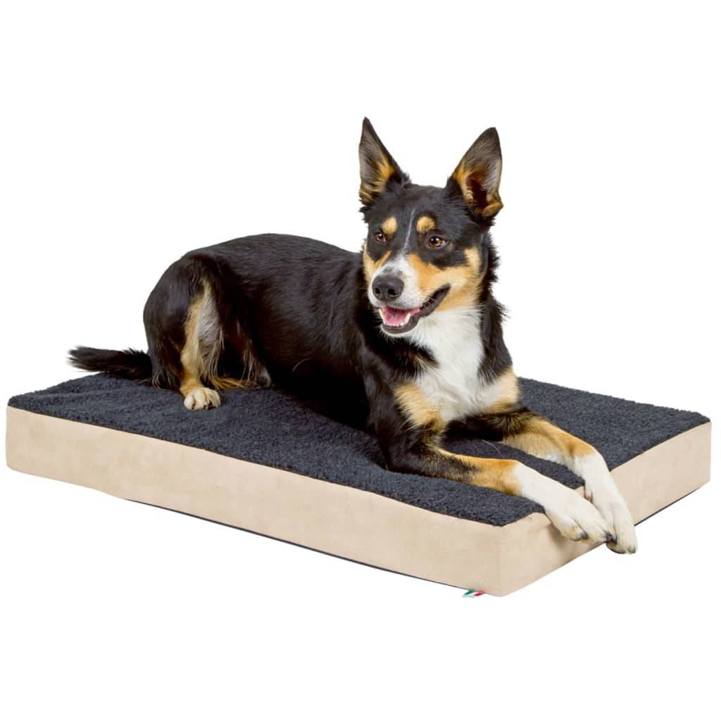 Kerbl Memory-Schaum Hundematratze 80 x 50 cm Beige und Grau 80326