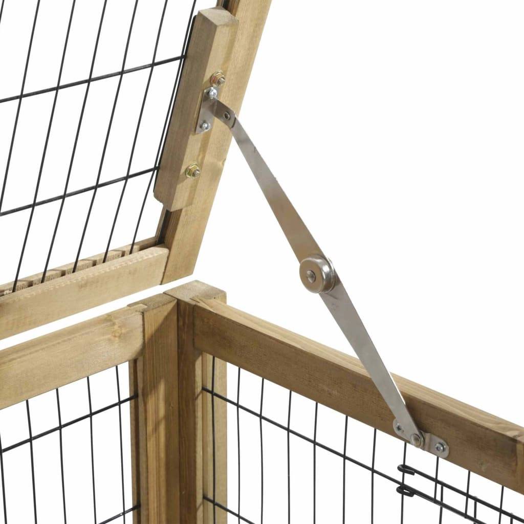 Kerbl Kleintierkäfig für den Innenbereich 116×75×70 cm Holz Braun