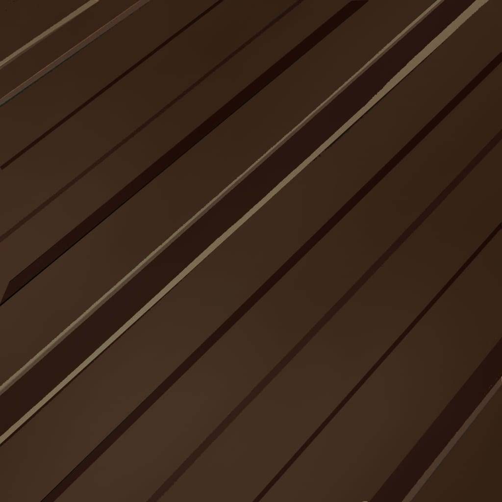 vidaXL Dachpaneele 12 Stk. Verzinkter Stahl Braun