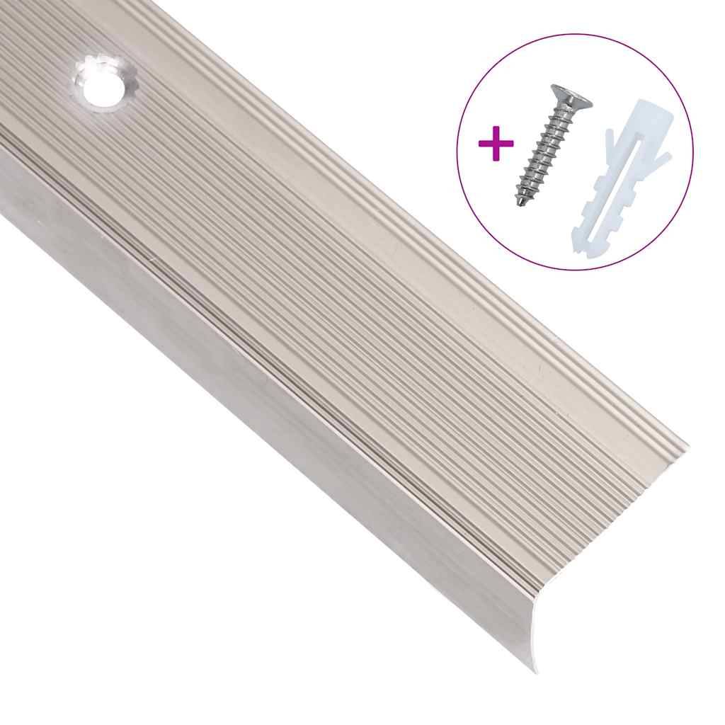 vidaXL Treppenkantenprofile L-Form 15 Stk. Aluminium 100cm Champagner