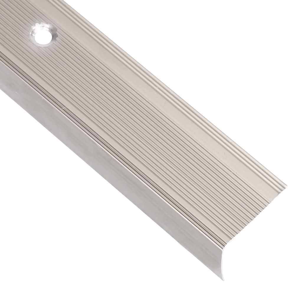 vidaXL Treppenkantenprofile in L-Form 5Stk. Aluminium 100cm Champagner