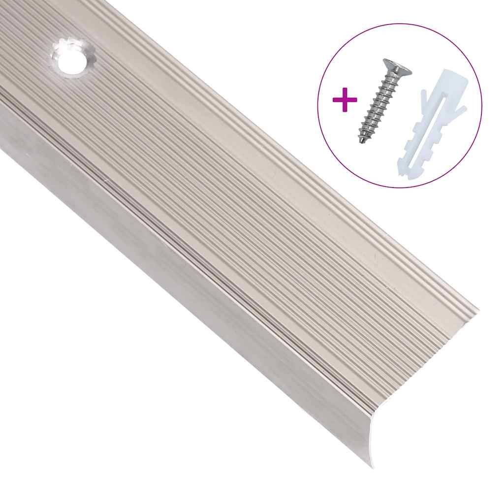 vidaXL Treppenkantenprofile L-Form 15 Stk. Aluminium 100cm Champagner