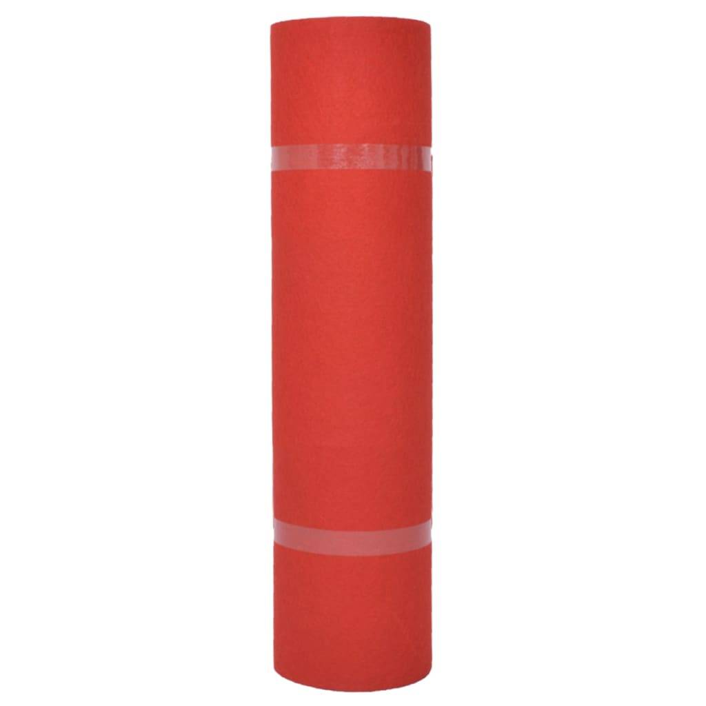 vidaXL Messeteppich Glatt 1,2x12 m Rot