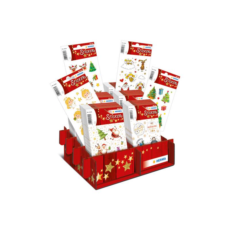 HERMA Weihnachts-Sticker DECOR "Glitzernde Weihnachtszeit"