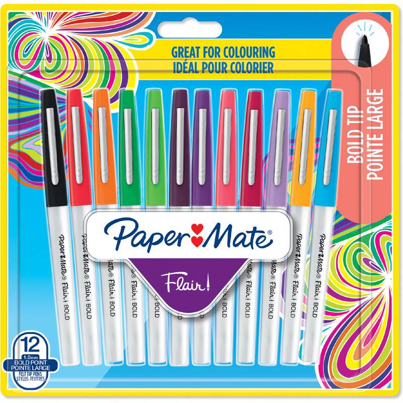 Paper:Mate Faserschreiber Flair BOLD, 12er Blister