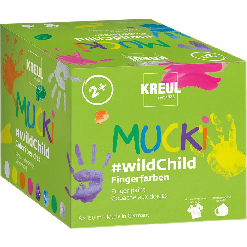 KREUL Fingerfarbe "MUCKI", Premium-Set #wildChild