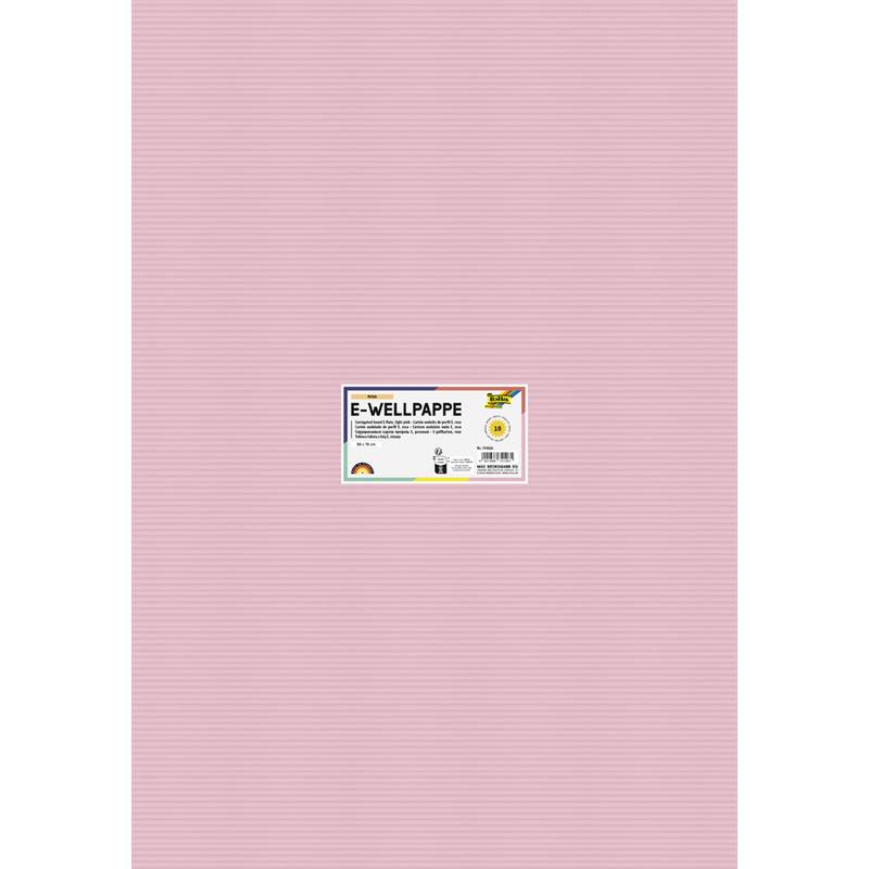 folia Bastelwellkarton, (B)500 x (H)700 mm, rosa