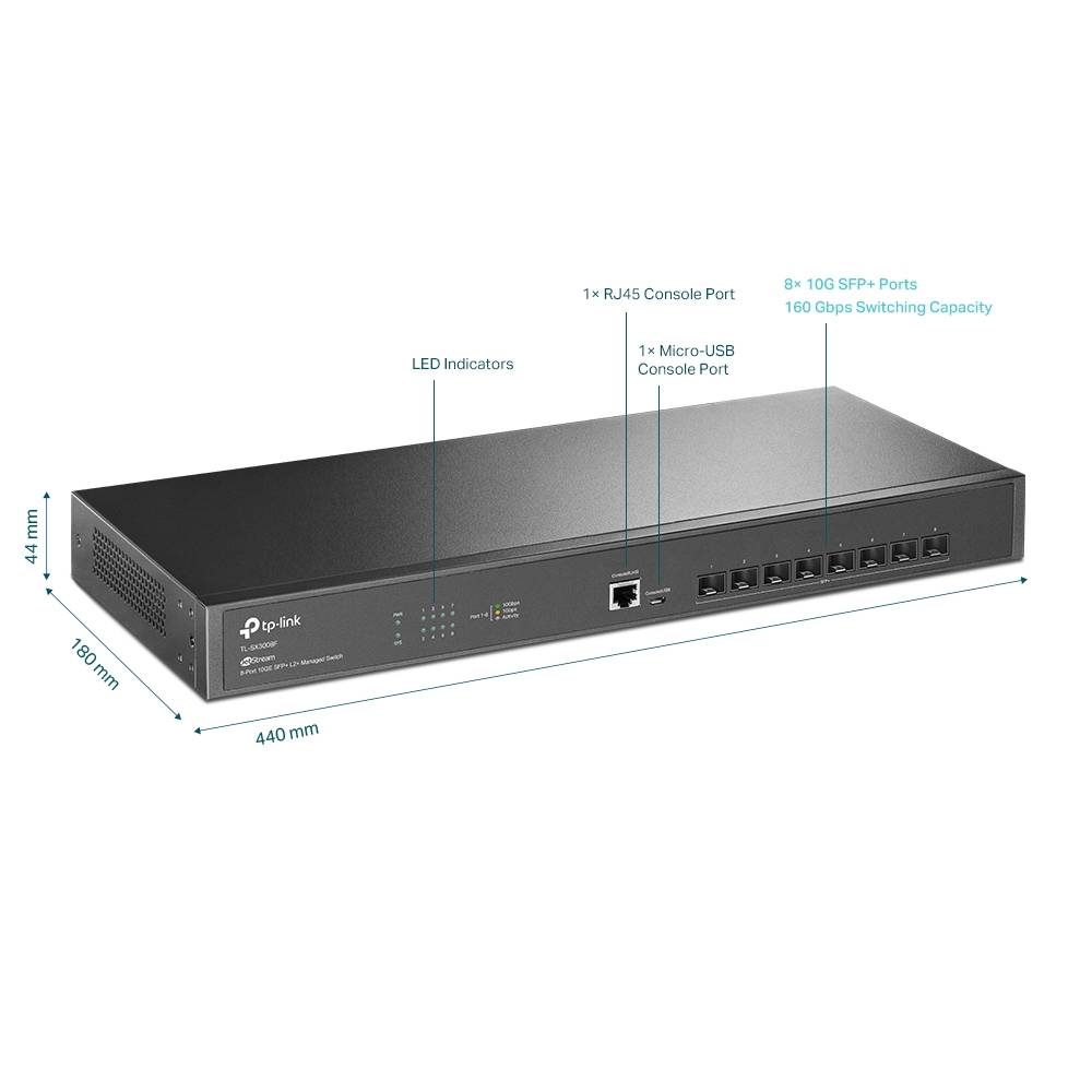 TP-Link JetStream TL-SX3008F V1.6 - Switch - L2+