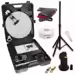 PremiumX Camping SAT Anlage Satellitenschüssel TV Receiver Single LNB 10m Kabel F-Stecker im Koffer Camp Stativ PremiumX Camping SAT Anlage Satellitenschüssel TV Receiver Single LNB 10m Kabel F-Stecker im Koffer Camp Stativ