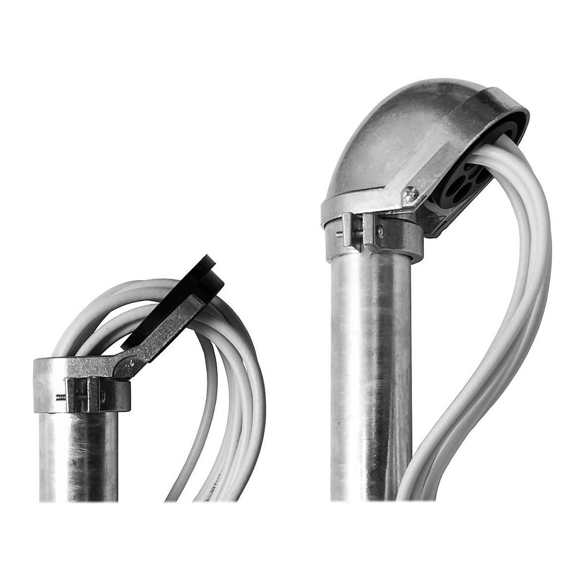 PremiumX BASIC X120-48F SAT TV Dachsparrenhalter feuerverzinkt 120cm Mast Sparrenhalter für Satellitenschüssel DVB-S2 + UKW LTE-Antenne | Kabeldurch