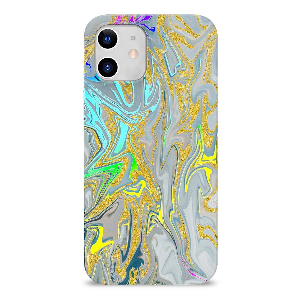 Für Apple iPhone 12 Mini Shockproof TPU Watercolor Splash Schutz Tasche Hülle Cover Etui Motiv 2