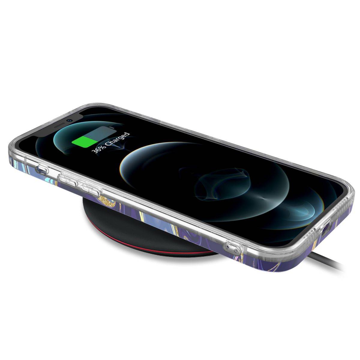 Für Apple iPhone 12 Mini Shockproof TPU Watercolor Splash Schutz Tasche Hülle Cover Etui Motiv 2