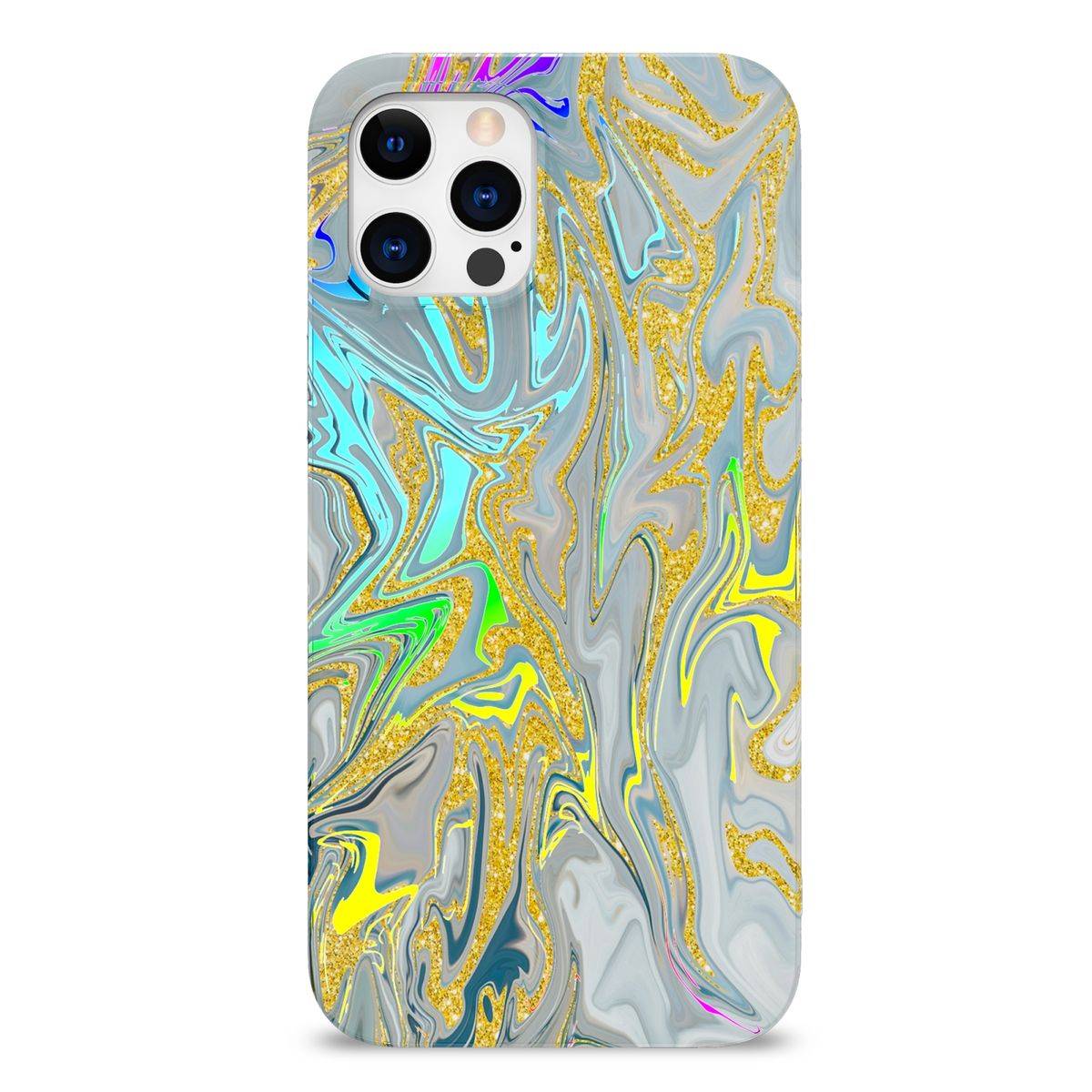 Für Apple iPhone 12 / 12 Pro Shockproof TPU Watercolor Splash Schutz Tasche Hülle Cover Etui Motiv 2
