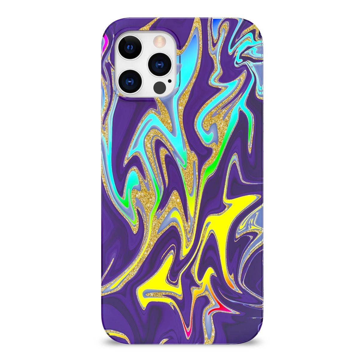 Für Apple iPhone 12 Pro Max Shockproof TPU Watercolor Splash Schutz Tasche Hülle Cover Etui Motiv 3