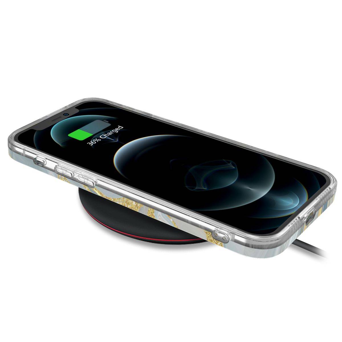 Für Apple iPhone 12 Pro Max Shockproof TPU Watercolor Splash Schutz Tasche Hülle Cover Etui Motiv 3