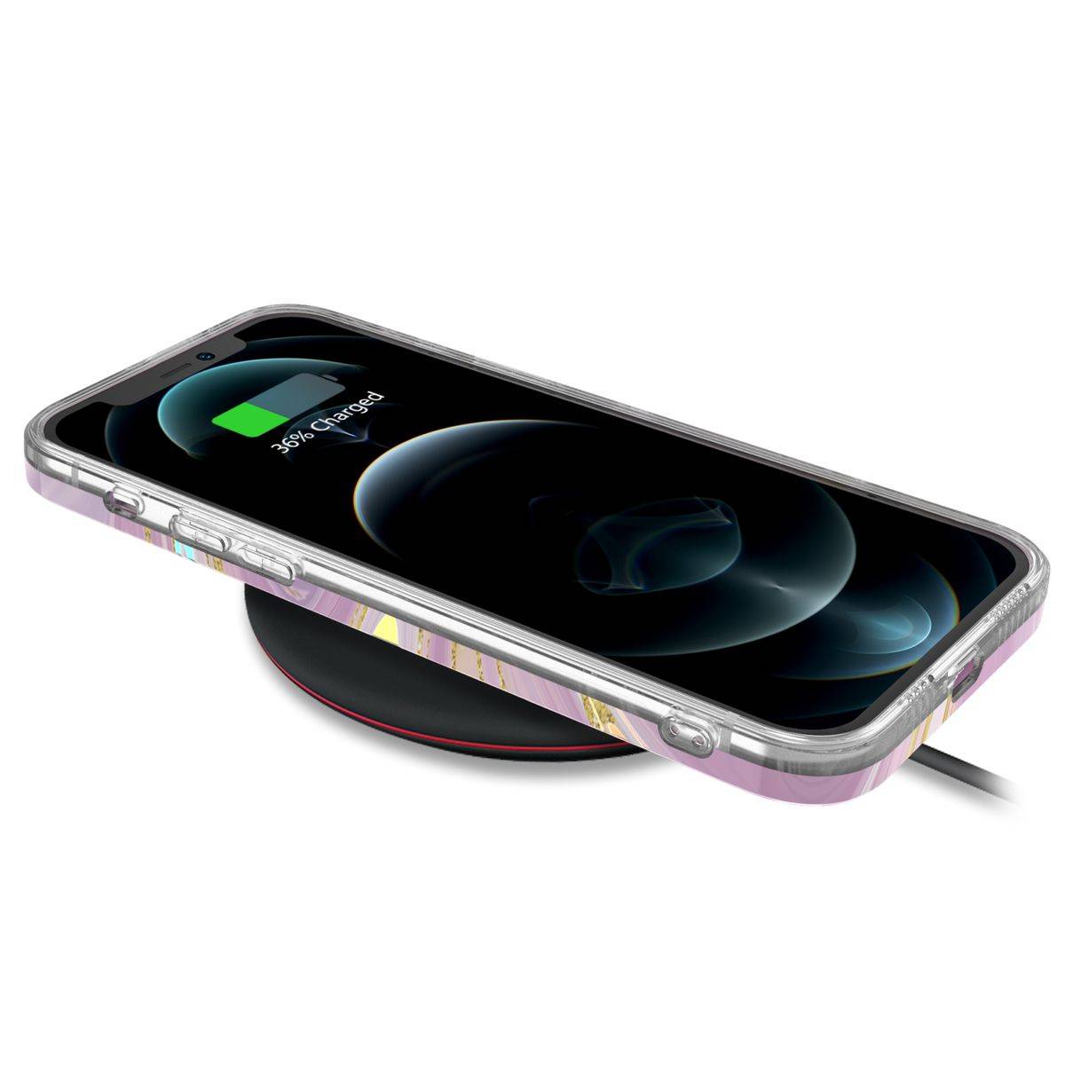 Für Apple iPhone 12 Pro Max Shockproof TPU Watercolor Splash Schutz Tasche Hülle Cover Etui Motiv 5