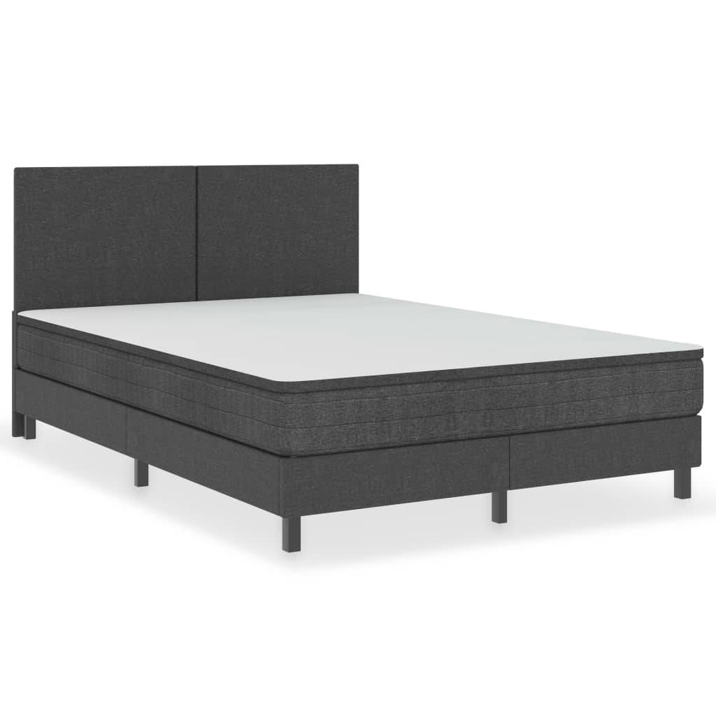 vidaXL Kopfteil Dunkelgrau Stoff 160×200 cm