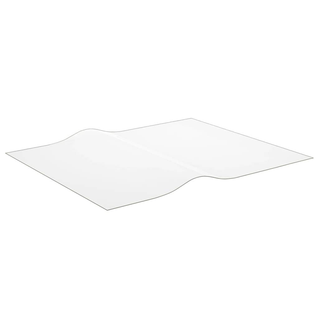 vidaXL Tischfolie Transparent 100x90 cm 2 mm PVC