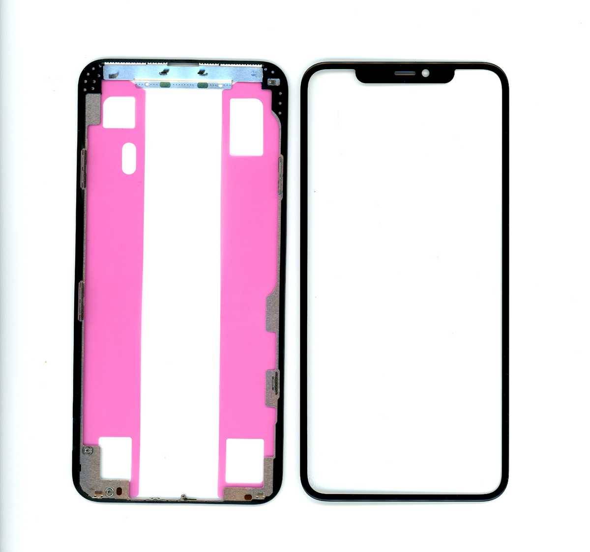 Premium iPhone 11 Pro Max Frontglas mit Rahmen und OCA Kleber