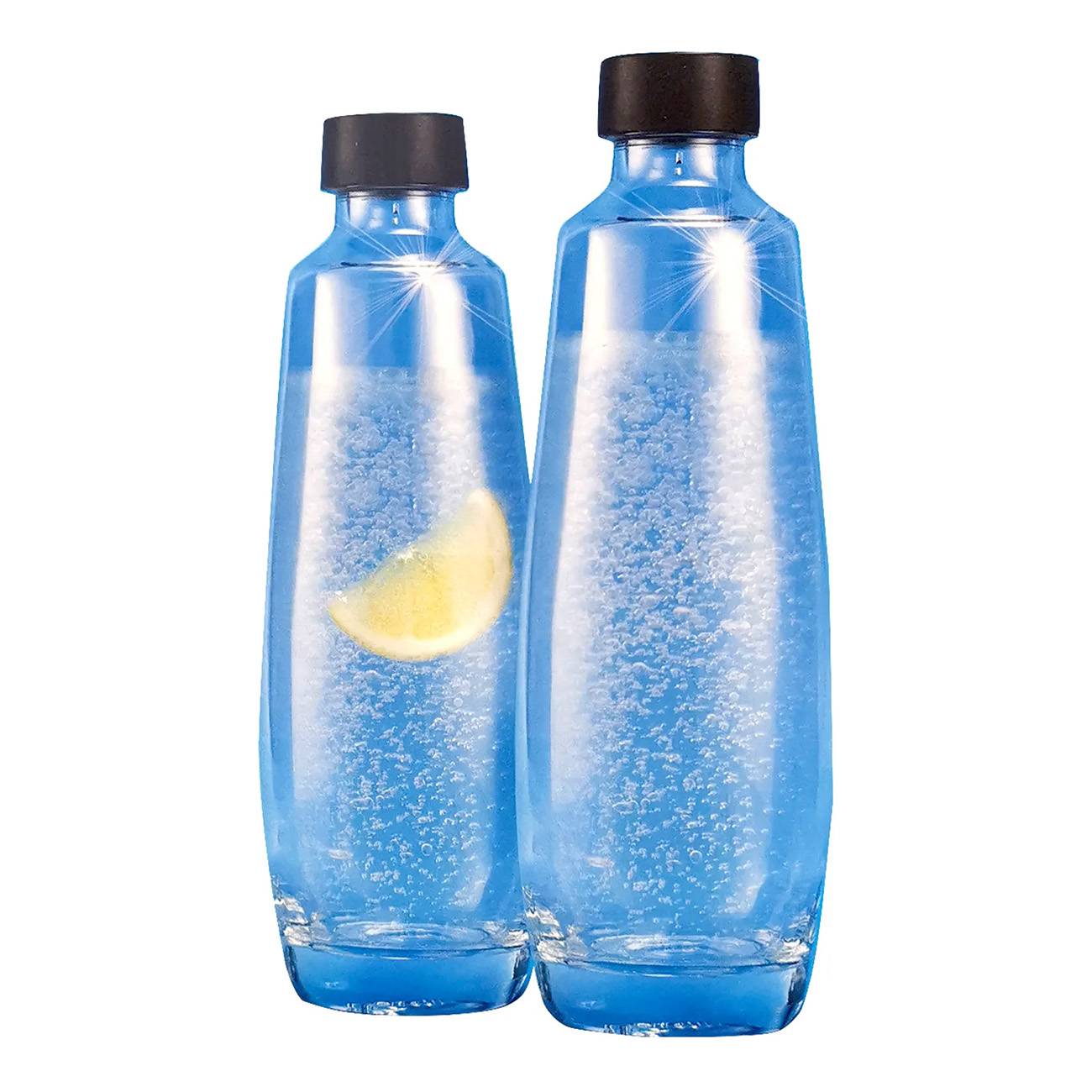 SodaStream 2 Glas-Flaschen 1L Twinpack Wassersprudler Zubehör