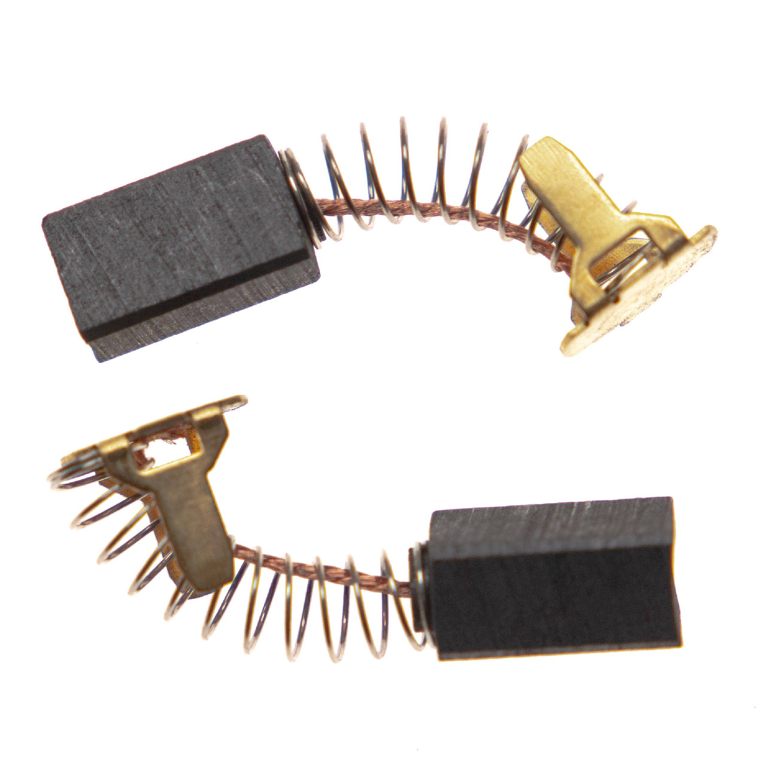 vhbw 2x Kohlebürste 13 x 7,5 x 6,6 mm kompatibel mit Hitachi CS36DL, DV24DV, WR14DH, CR24DV Elektrowerkzeug + Feder