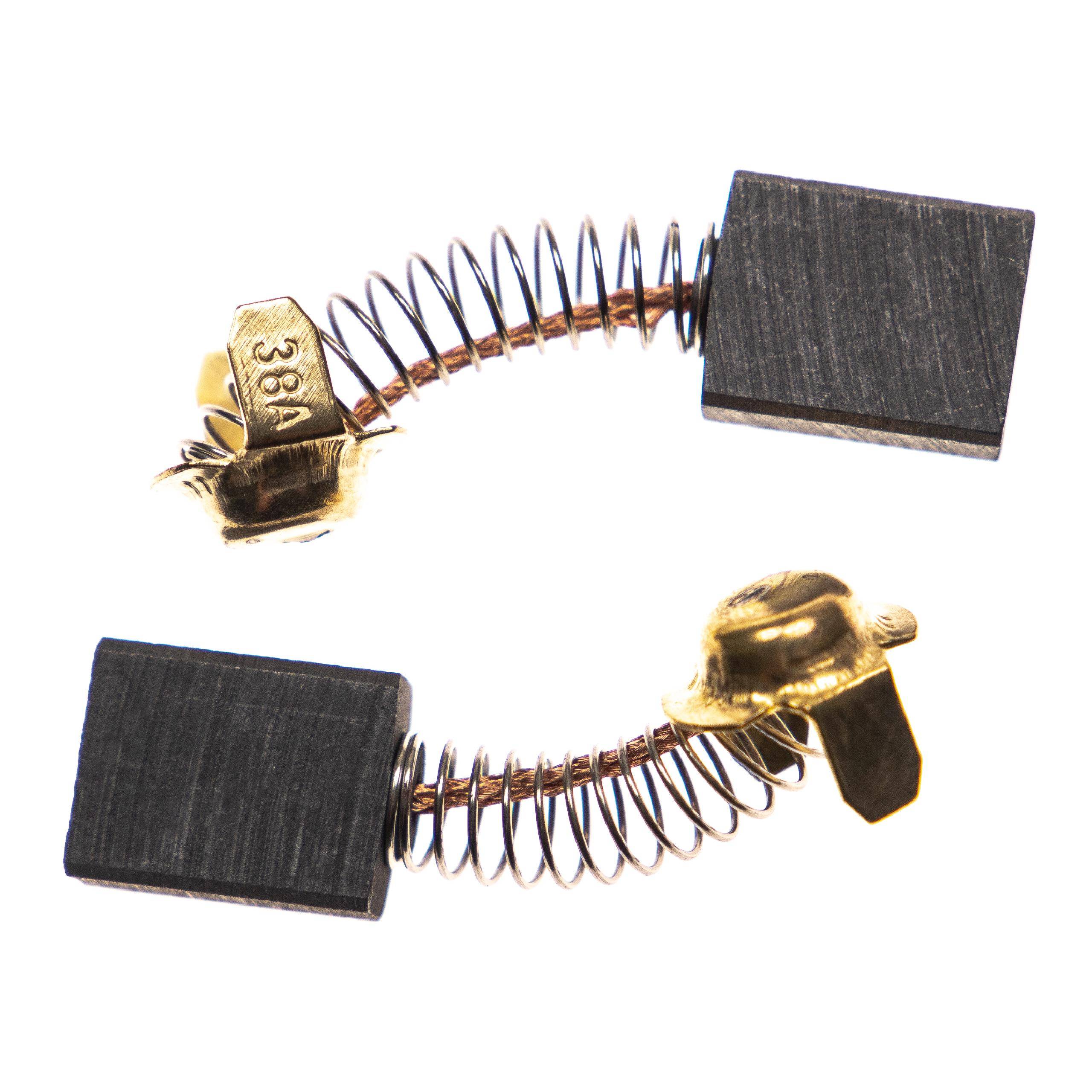 vhbw 2x Kohlebürste 16,5 x 13 x 7 mm Ersatz für Hitachi 999-065 für Elektrowerkzeug + Feder