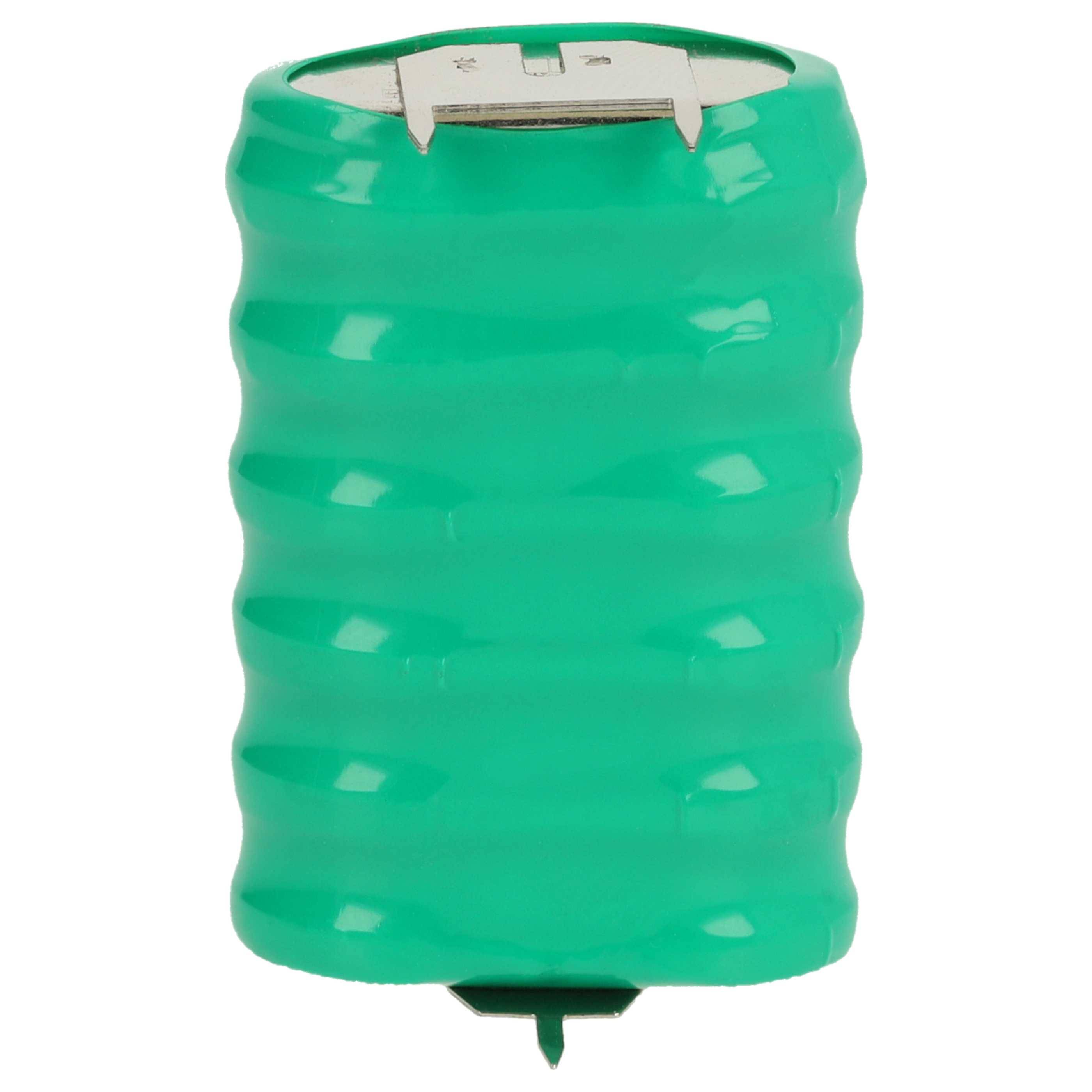 vhbw 10x NiMH Ersatz Knopfzellen-Akku Typ 6/V150H 3-Pins 150mAh 7,2V kompatibel mit Modellbau-Akkus, Solar-Leuchten uvm.