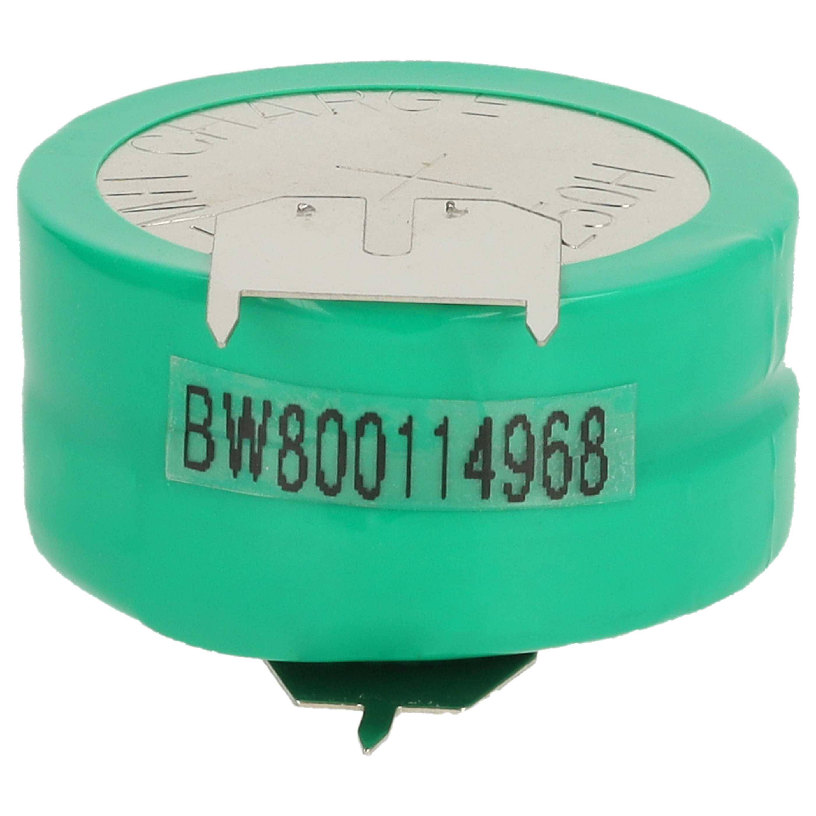 vhbw 5x NiMH Ersatz Knopfzellen-Akku Typ 2/V250H 3-Pins 250mAh 2,4V | kompatibel mit Modellbau-Akkus, Solar-Leuchten uvm.