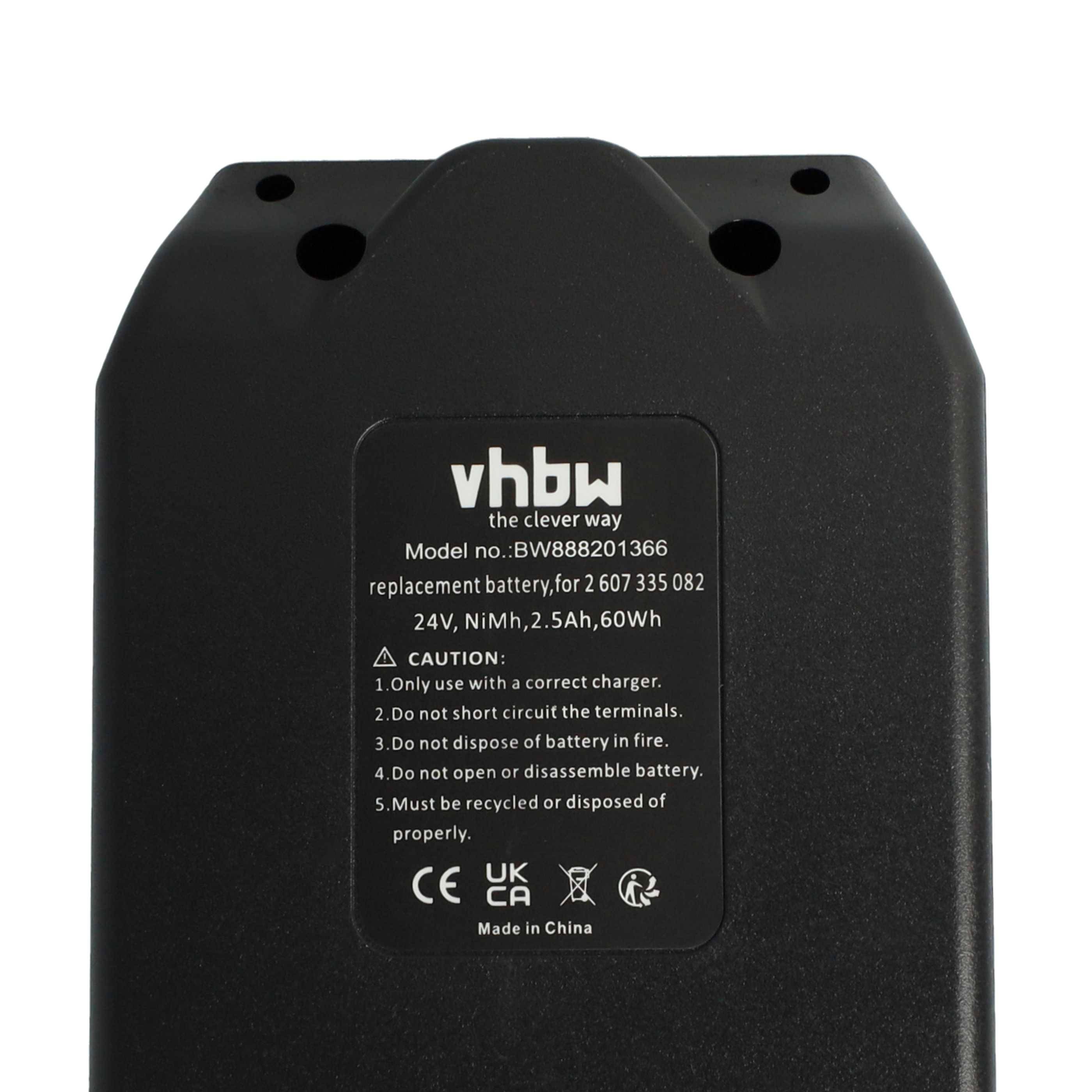 vhbw Akku Ersatz für Bosch 2 607 335 216, 2 607 335 223, BAT019, BAT020, BAT021 für Elektrowerkzeug (2500mAh NiMH 24 V)
