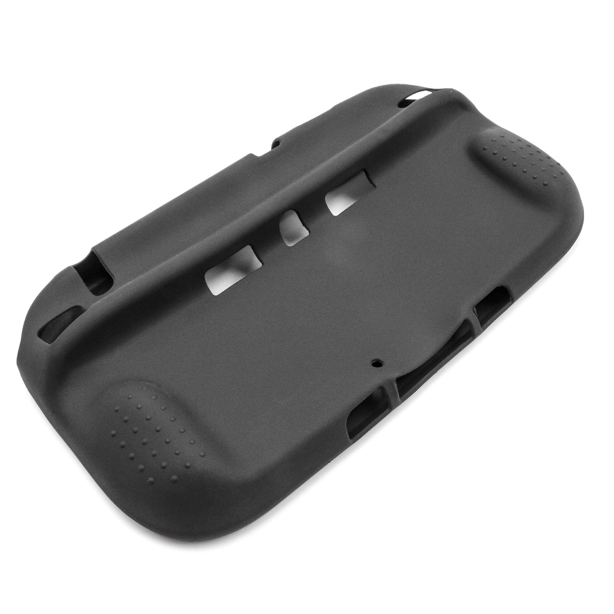 vhbw Hülle Case kompatibel mit Nintendo Wii U Gamepad Spielkonsole, Controller - Silikon Schwarz