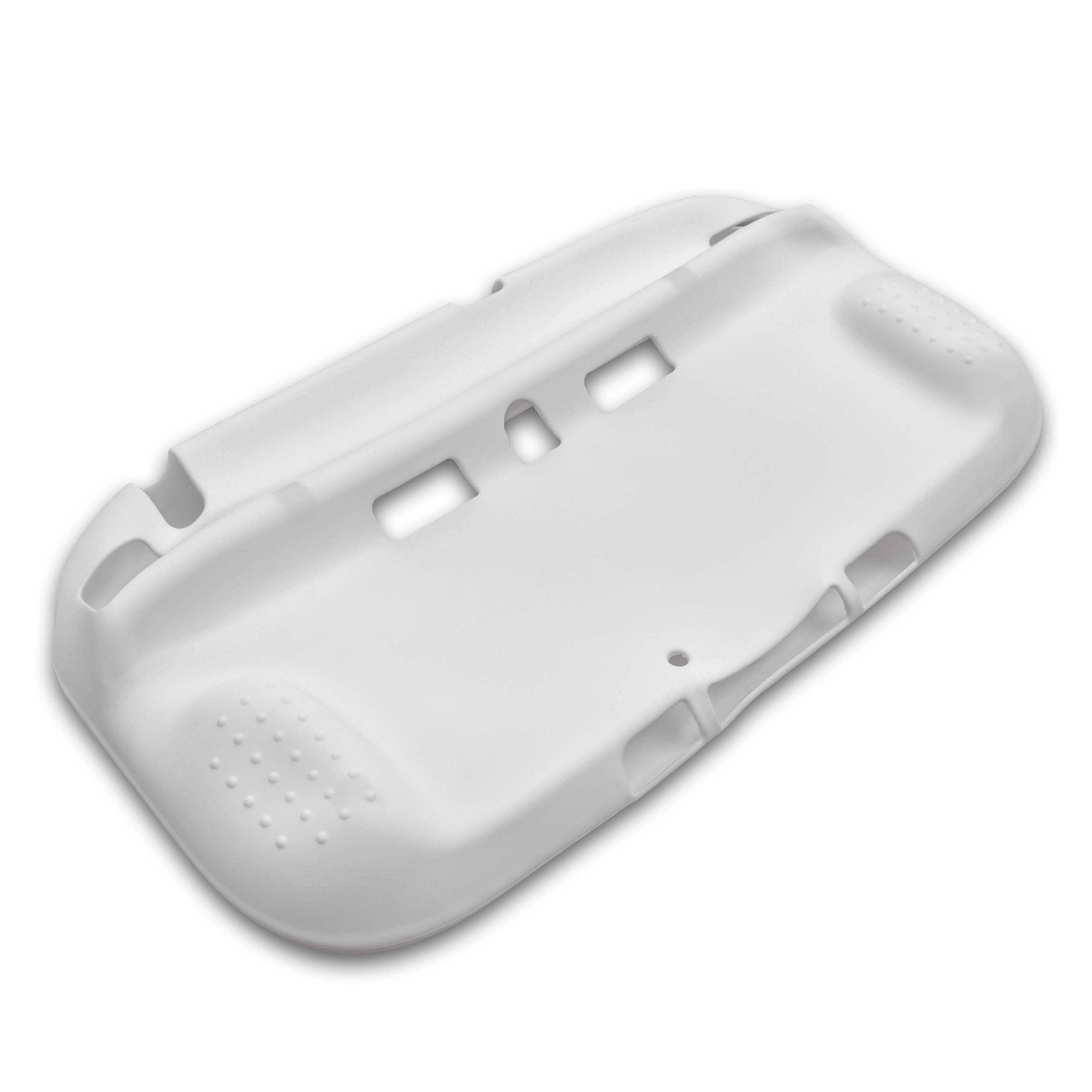 vhbw Hülle Case kompatibel mit Nintendo Wii U Gamepad Spielkonsole, Controller - Silikon Weiß