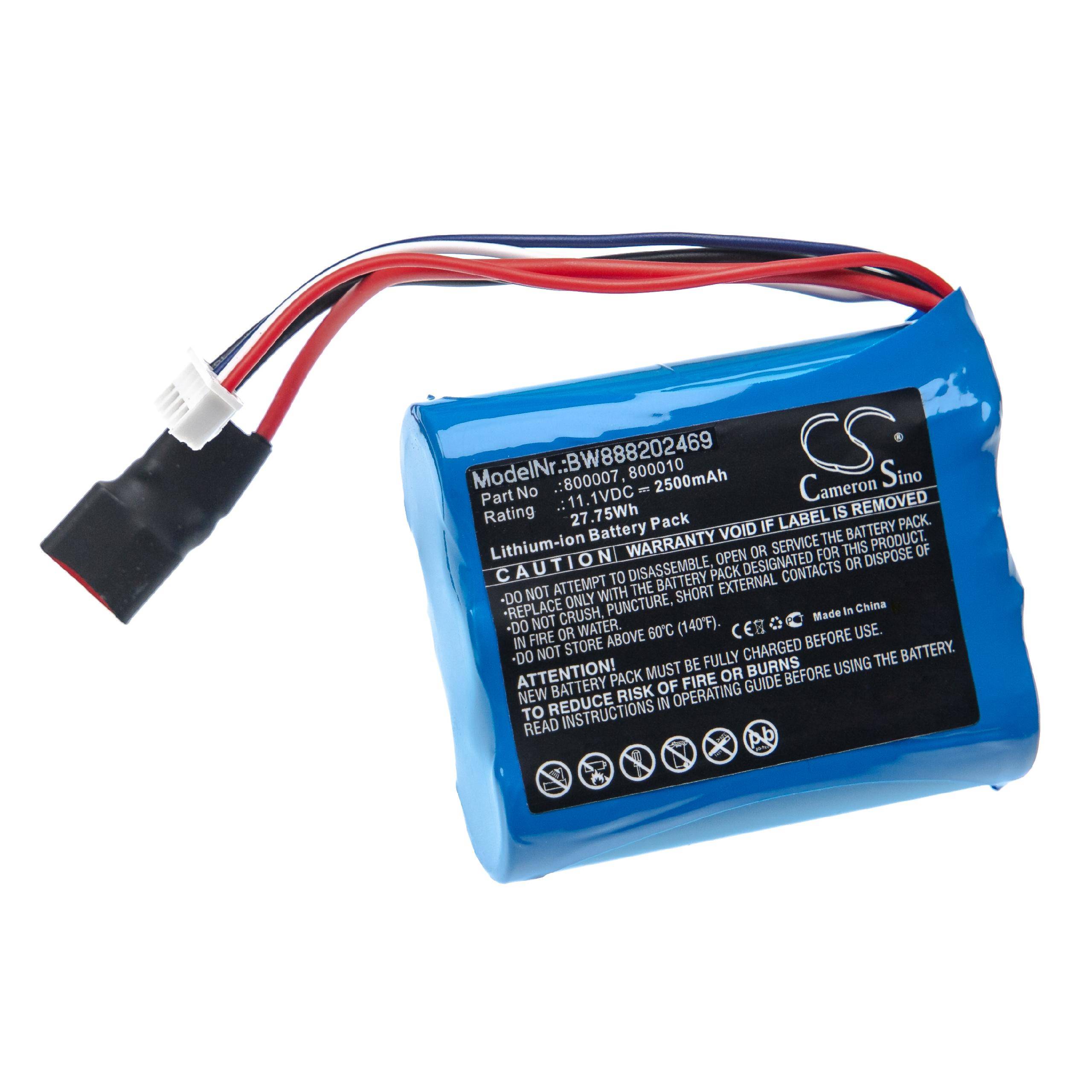vhbw Akku kompatibel mit Carrera 800007 | 800010 Racing Car (2500mAh, 11,1V, Li-Ion)