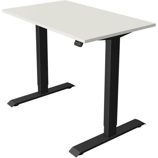 Kompakttisch Move 1 elektr. höhenverstellbar BxTxH 120x80cm -123cm weiß/anthrazit