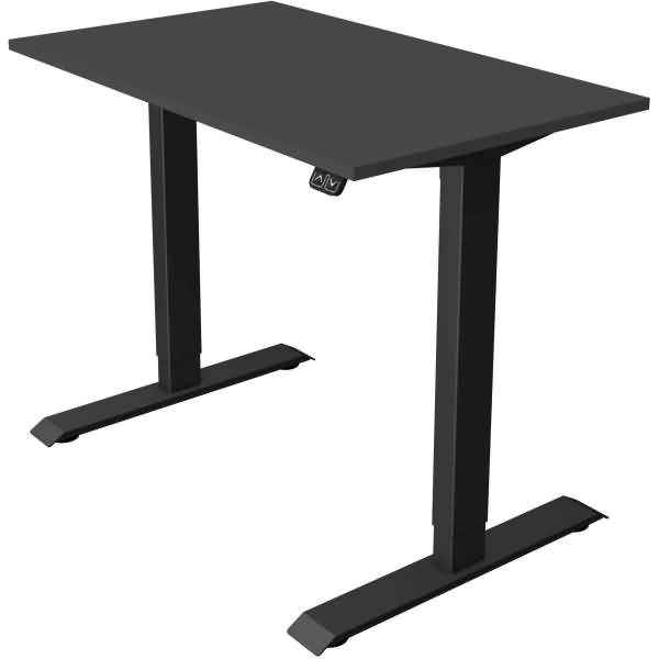 Kompakttisch Move 1 elektr. höhenverstellbar BxTxH 120x80cm -123cm anthrazit/anthrazit