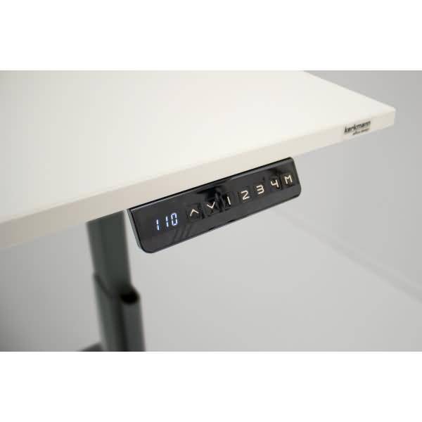 Sitz-/Stehtisch Move 3 elegant elektr. höhenverstellbar BxT 160x80cm lichtgrau