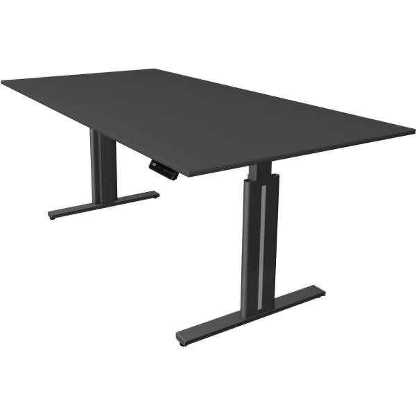 Sitz-/Stehtisch Move 3 elegant elektr. höhenverstellbar BxT 200x100cm anthrazit