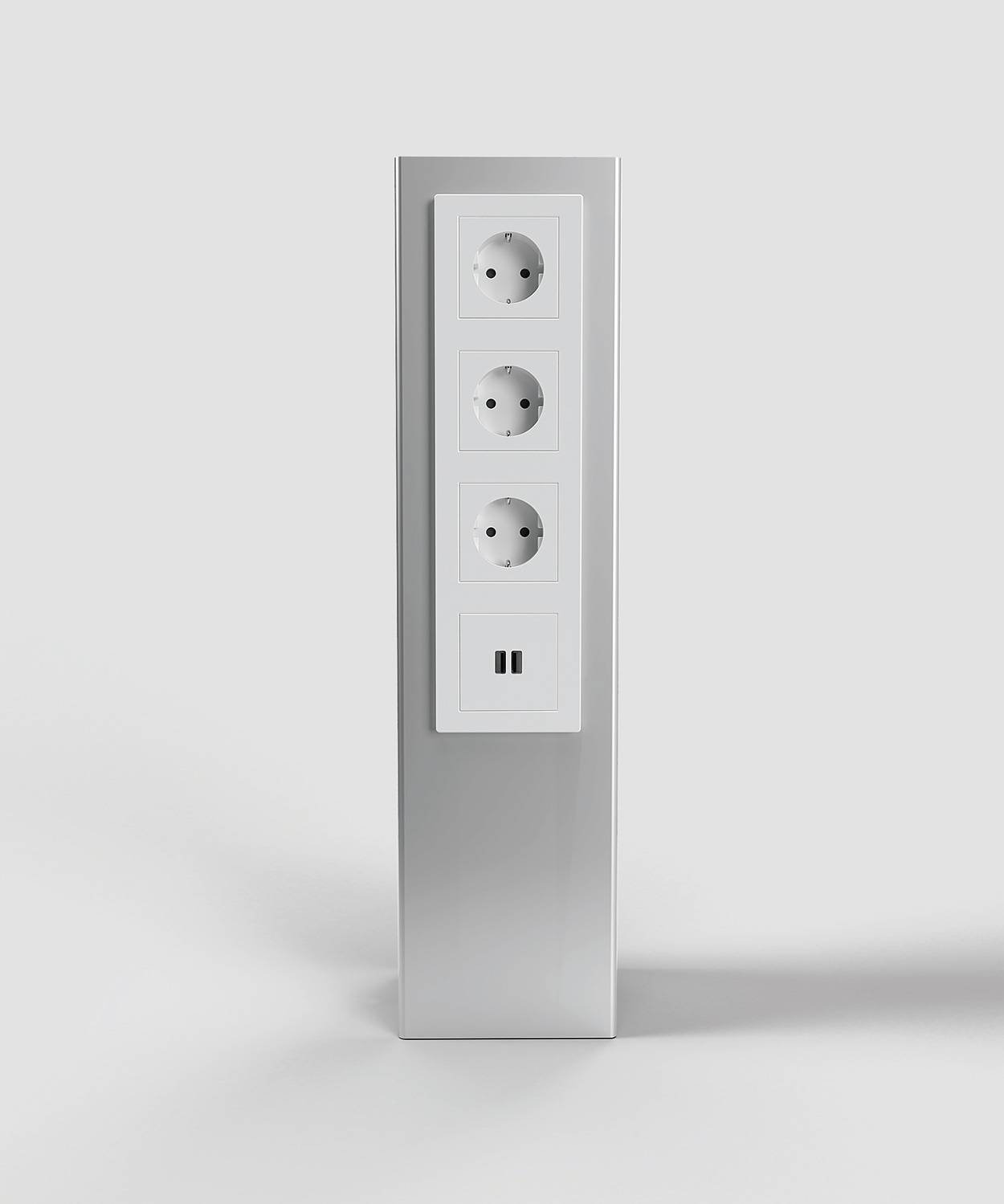 Energiesäule ES850; 3x Schuko, 1x RJ45 2fach