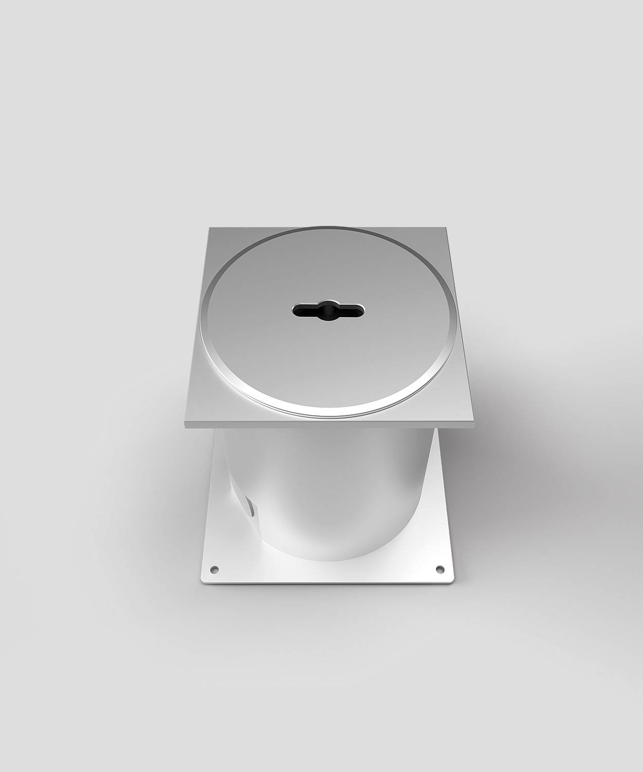 Senkverteiler SV112; 1x Schuko, eckiger Rahmen