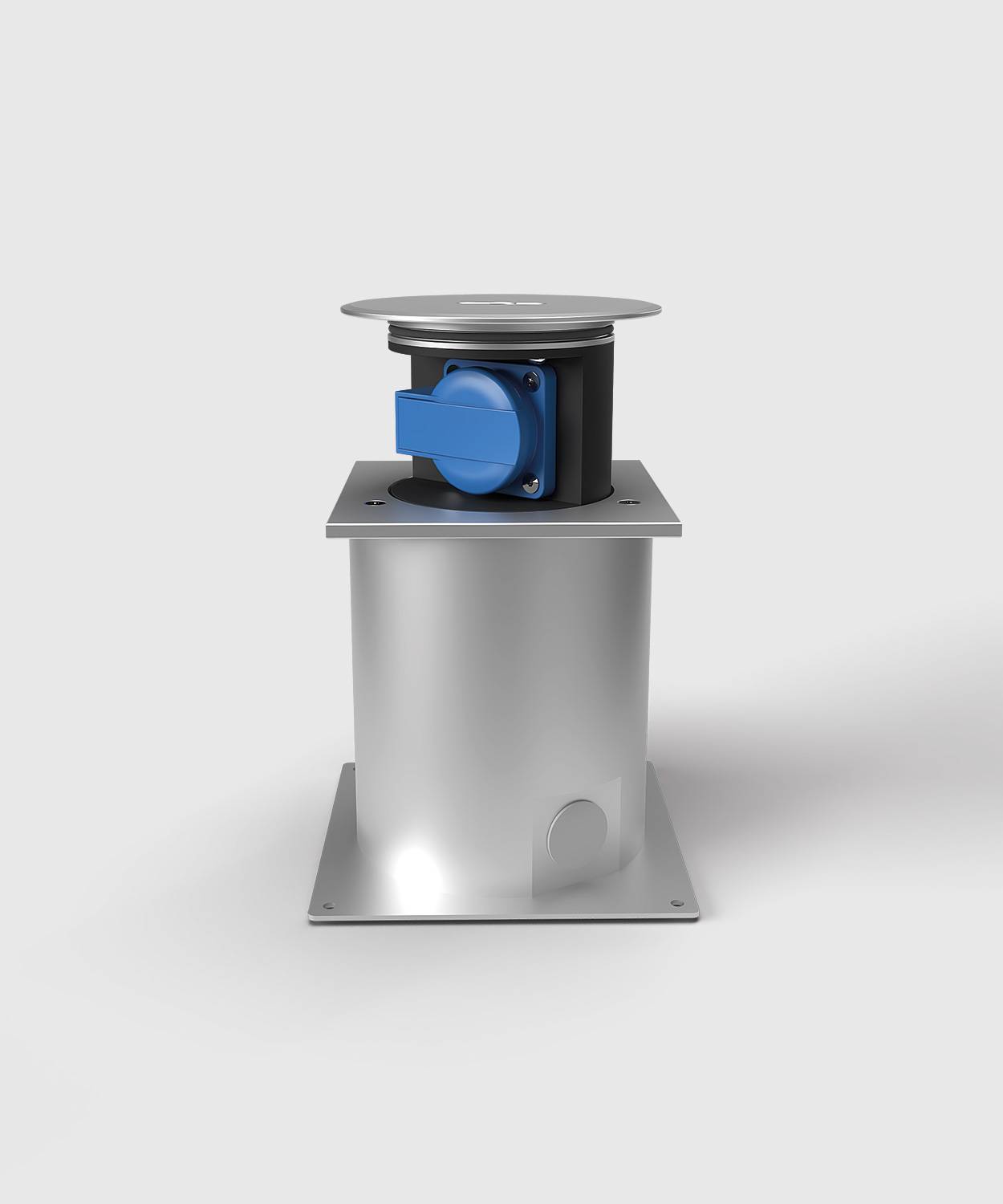 Senkverteiler SV112; 1x Schuko, eckiger Rahmen