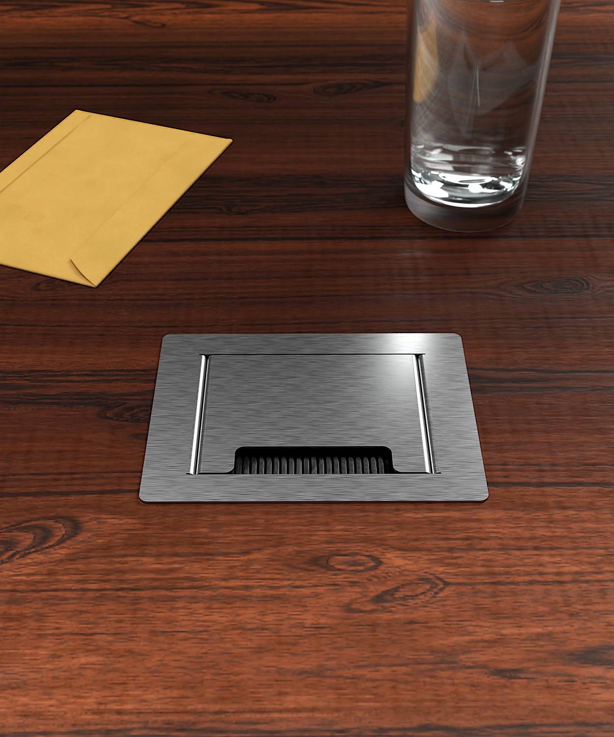 Bodensteckdose/ Bodentank 3202E; 2x Schuko; inkl. Aufnahmebox