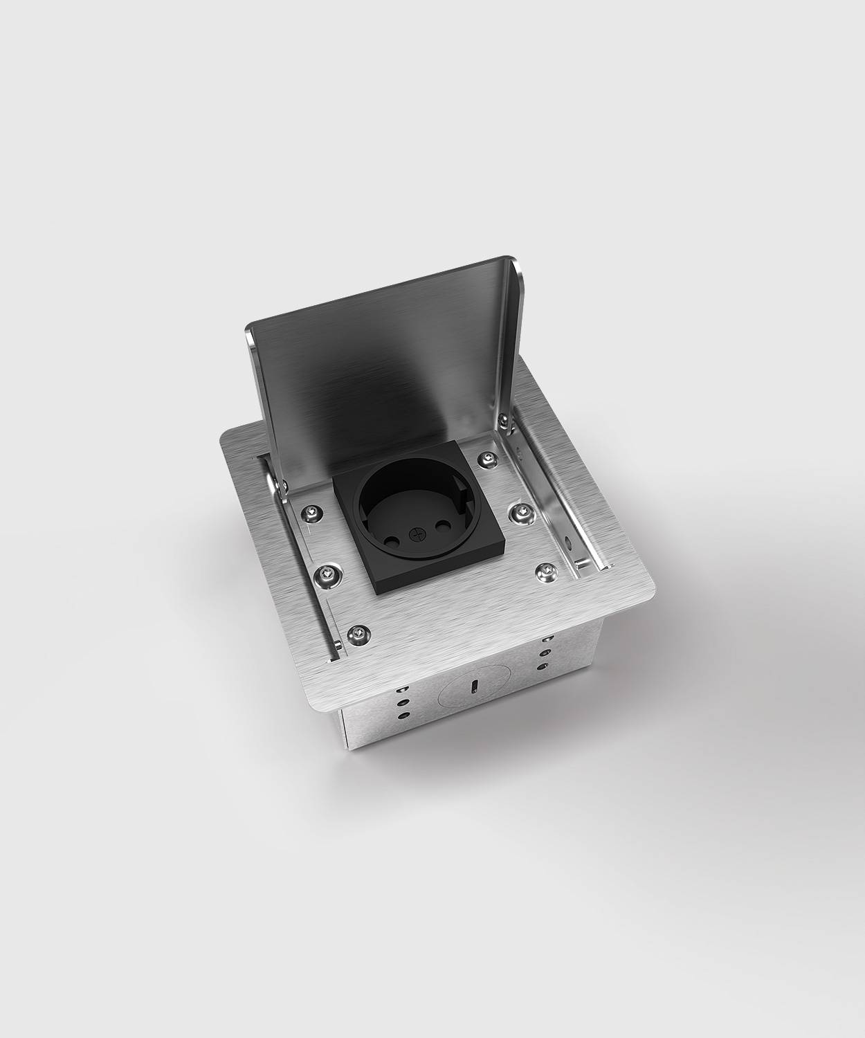 Bodensteckdose/ Bodentank 3301E; 1x Schuko