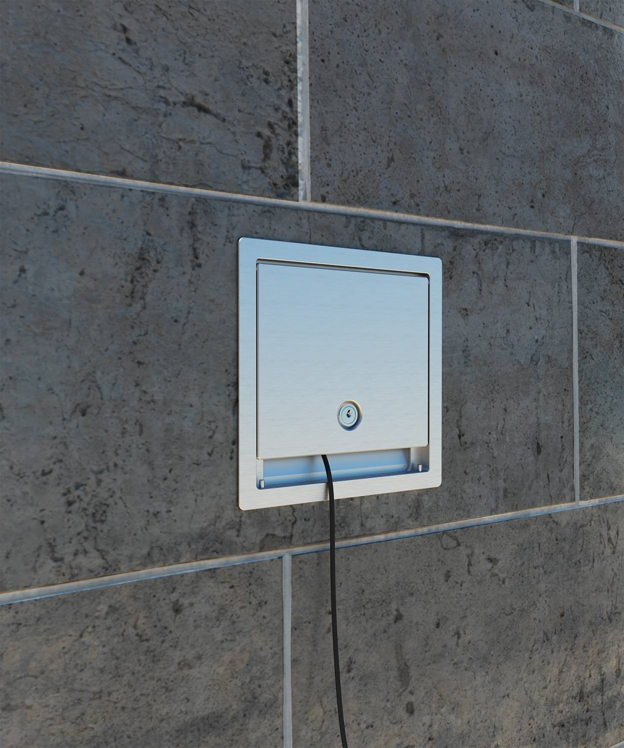 Wandsteckdose/ -verteiler 5503A; 3x Schuko