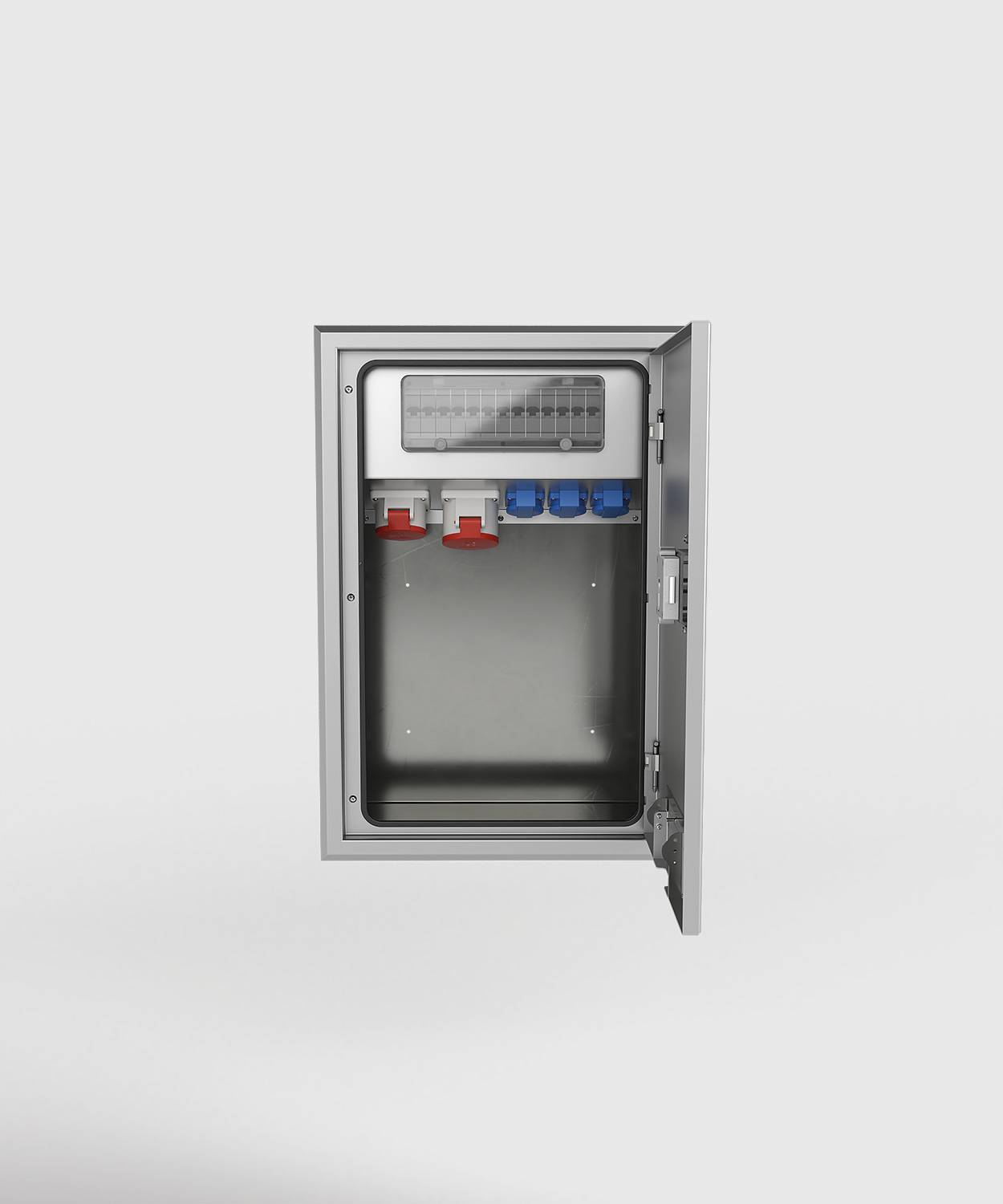 Wandsteckdose/ -verteiler 5723E; 1x 5/32A, 1x 5/16A, 3x Schuko, RAL