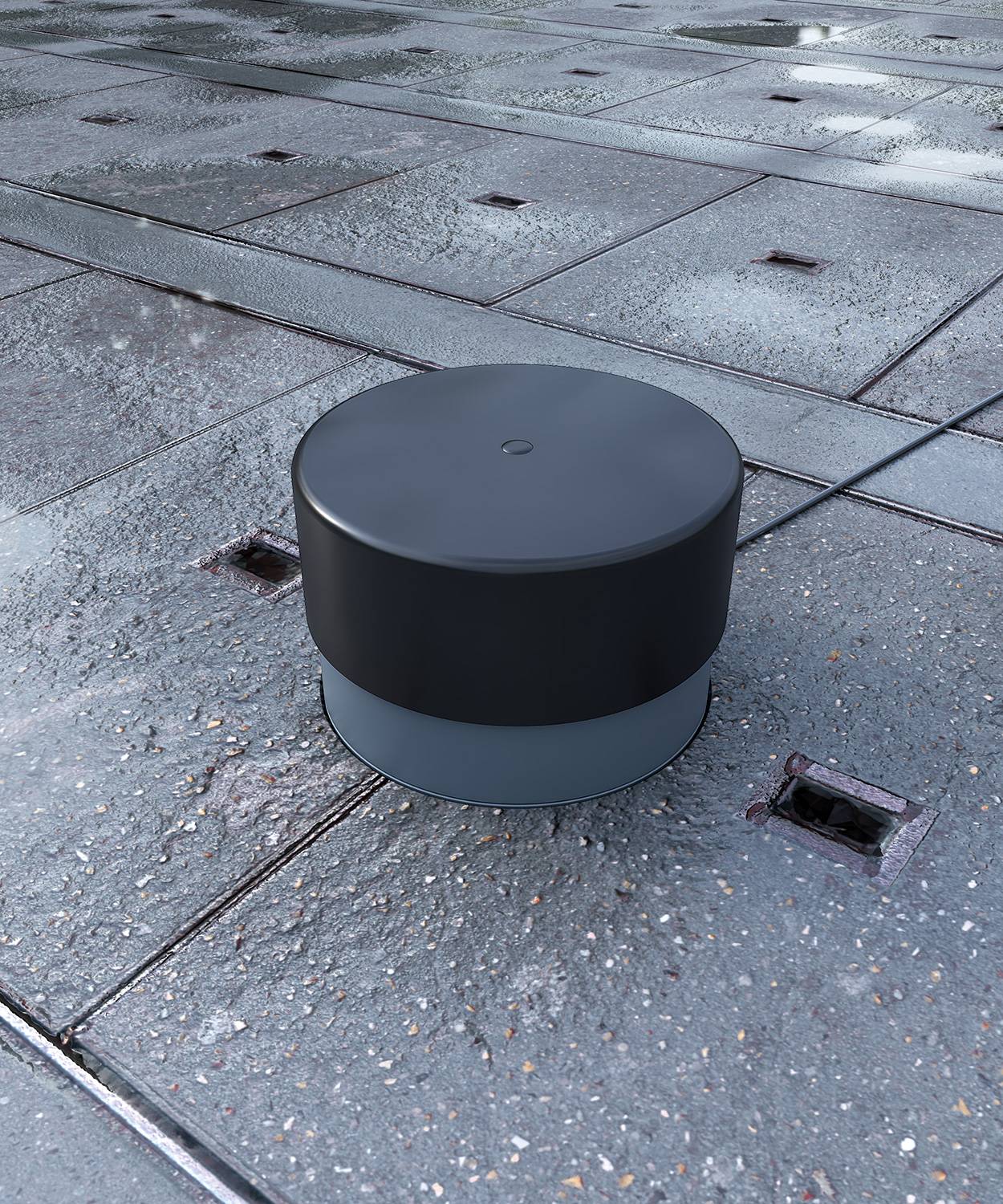 Bodensteckdose/ Bodentank 7702A; 2x Schuko,