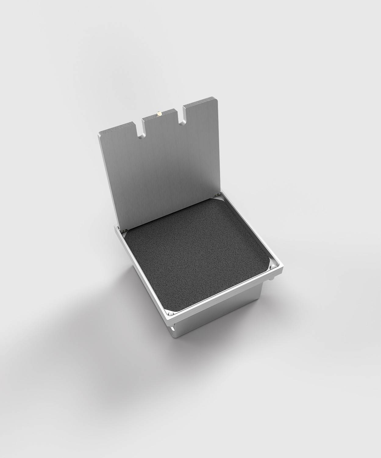 Bodensteckdose/ Bodentank 8302A; 1x Schuko, 1x Antenne,