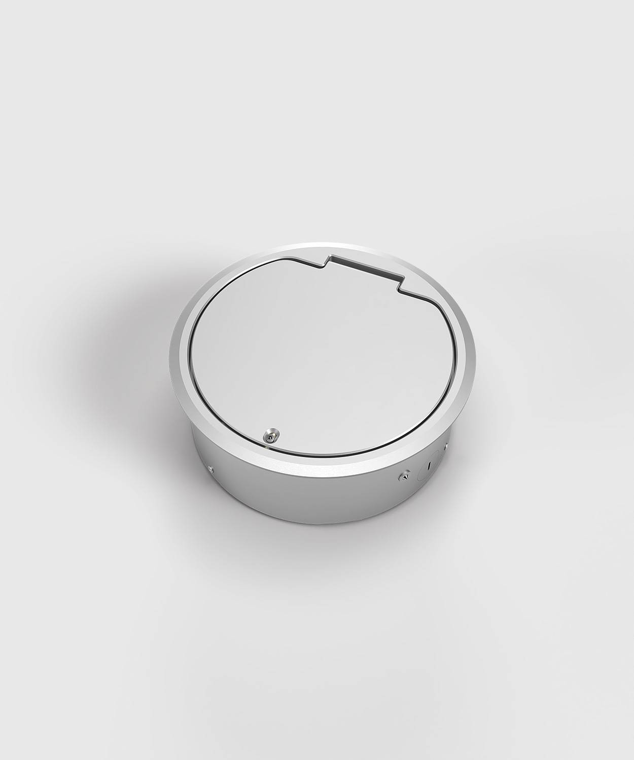 Bodensteckdose/ Bodentank 8604A; 3x Schuko, 1x RJ45 2fach,