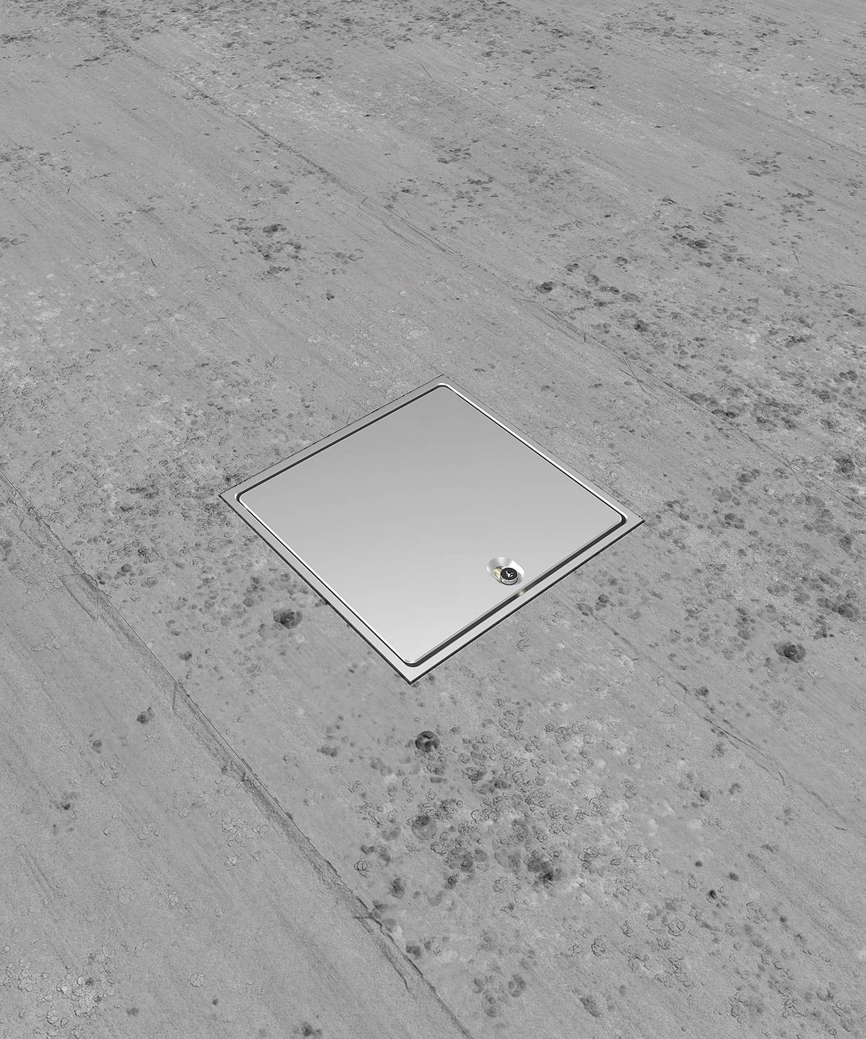 Bodensteckdose/ Bodentank 8701A; 1x RJ45 2fach,