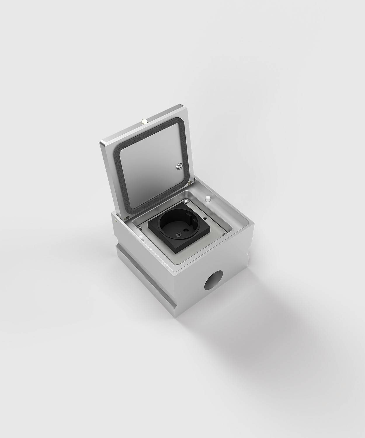 Bodensteckdose/ Bodentank 8701A; 1x Schuko,