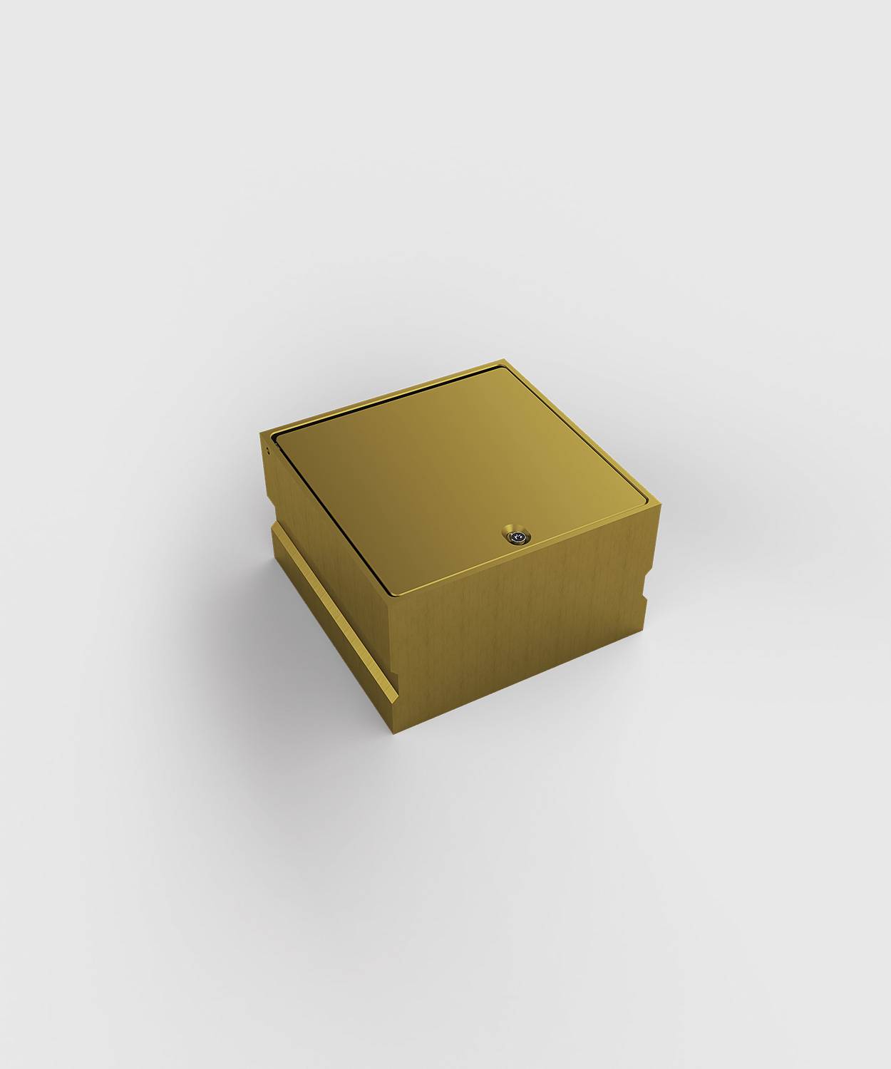 Bodensteckdose/ Bodentank 8702A; 1x Schuko, 1x RJ45 2fach,