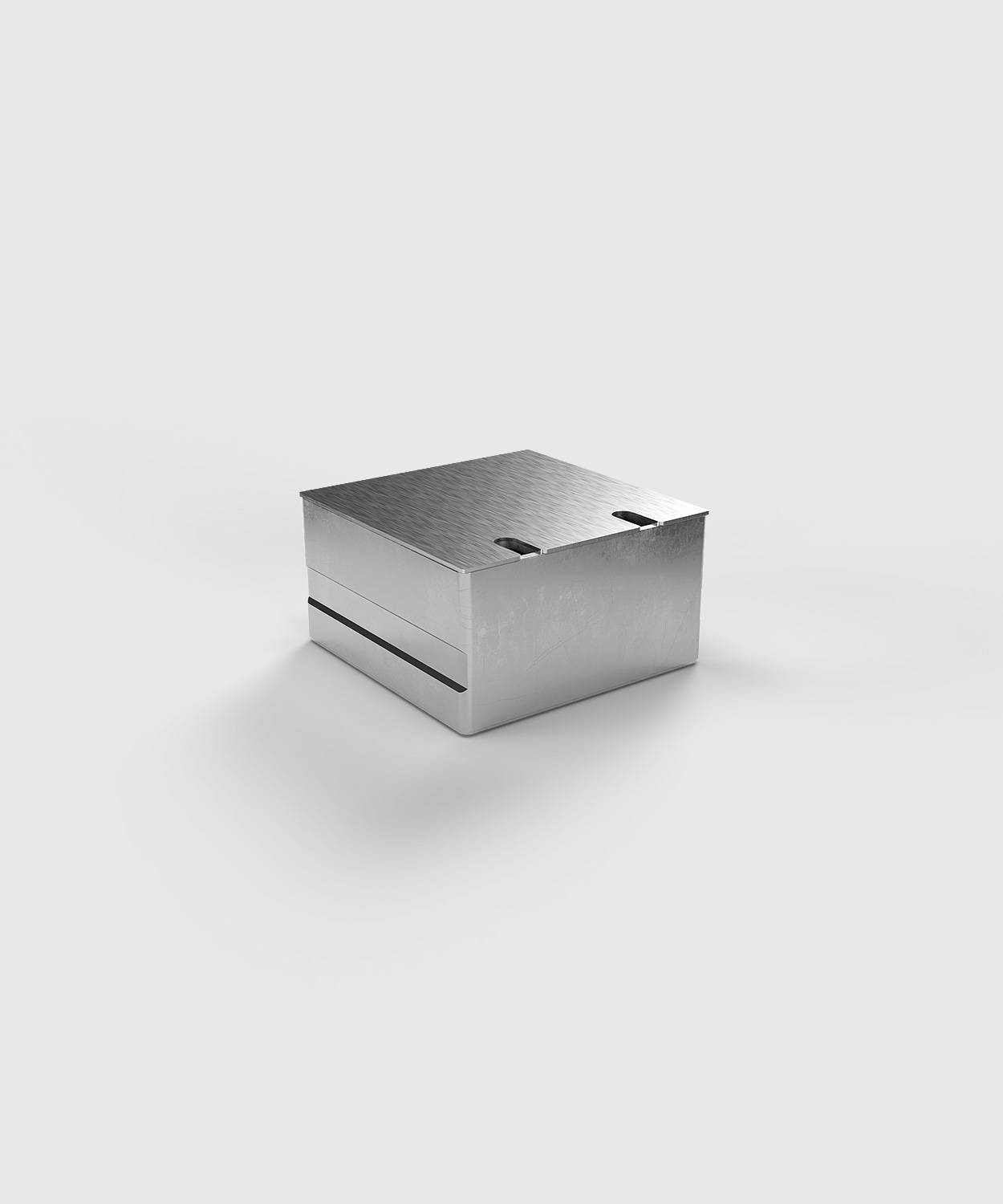 Bodensteckdose/ Bodentank 8802E; 1x Schuko, 1x RJ45 2fach,